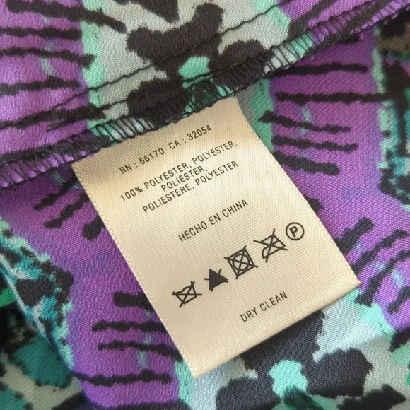 Anthropologie Maeve Ikat Frequencies Belted Shirt Dress - Picture 7 of 7